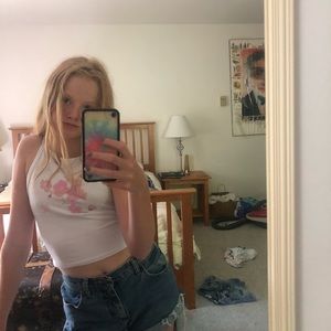 High neck cherry blossom top🌸